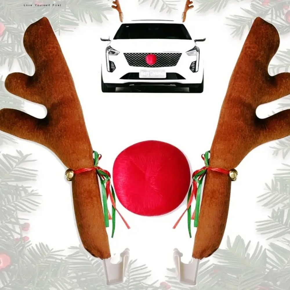 Car, Rudolph Christmas Car Costume Kit, NEW, Christmas Car Accessory